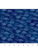 Northcott Deborah Edwards & Melanie Samra - Coral Reef - Fish Blender Navy - DP28884-48