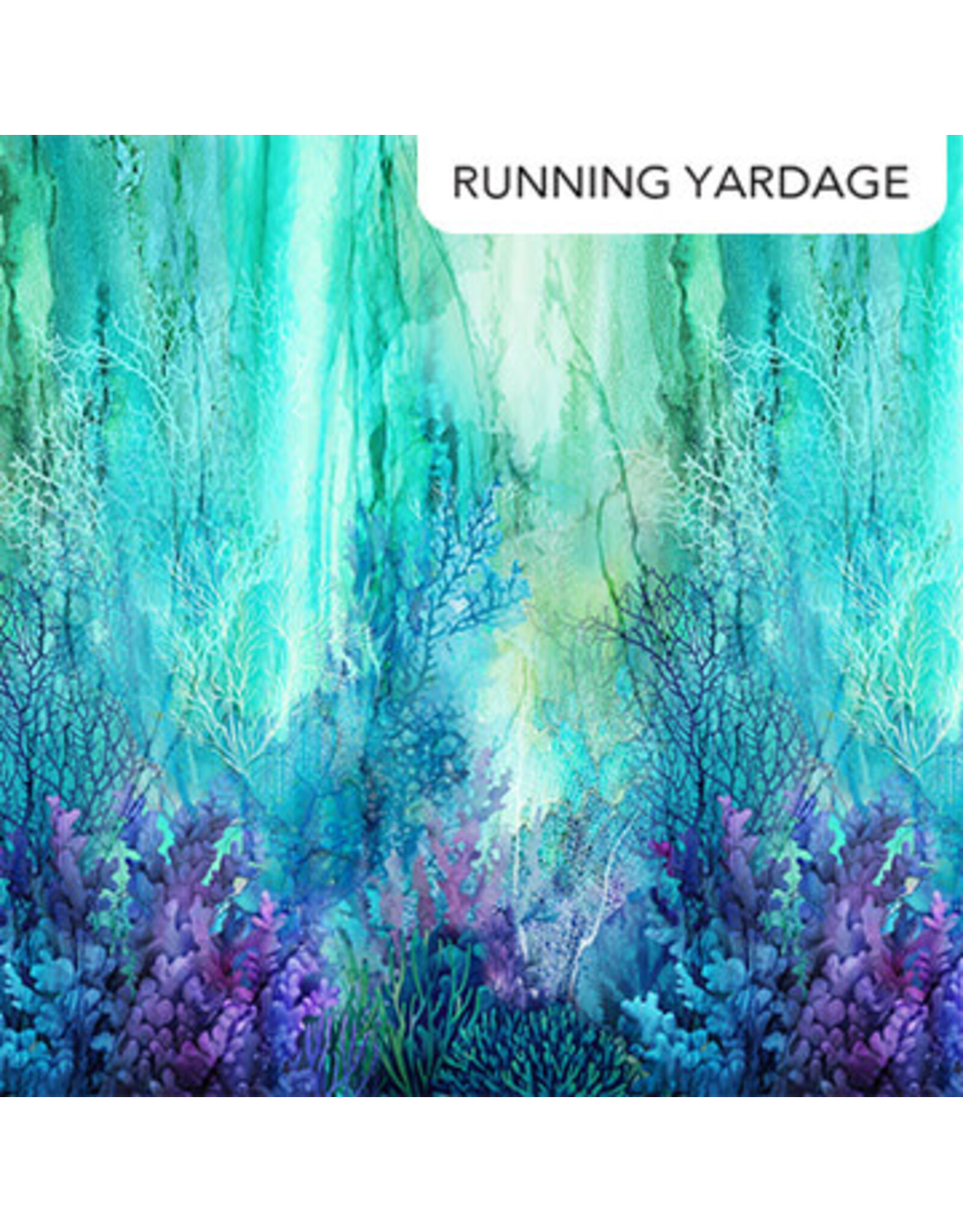 Northcott Deborah Edwards & Melanie Samra - Coral Reef - Ombre Turquoise - DP28876-66