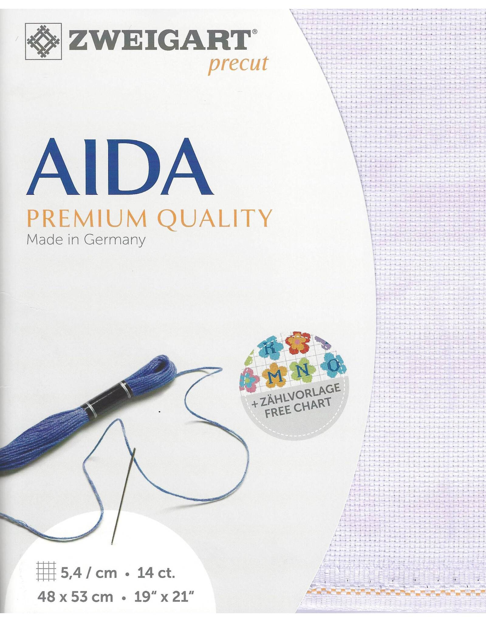 Zweigart Aida Vintage - 14 Count - Lila - 5059