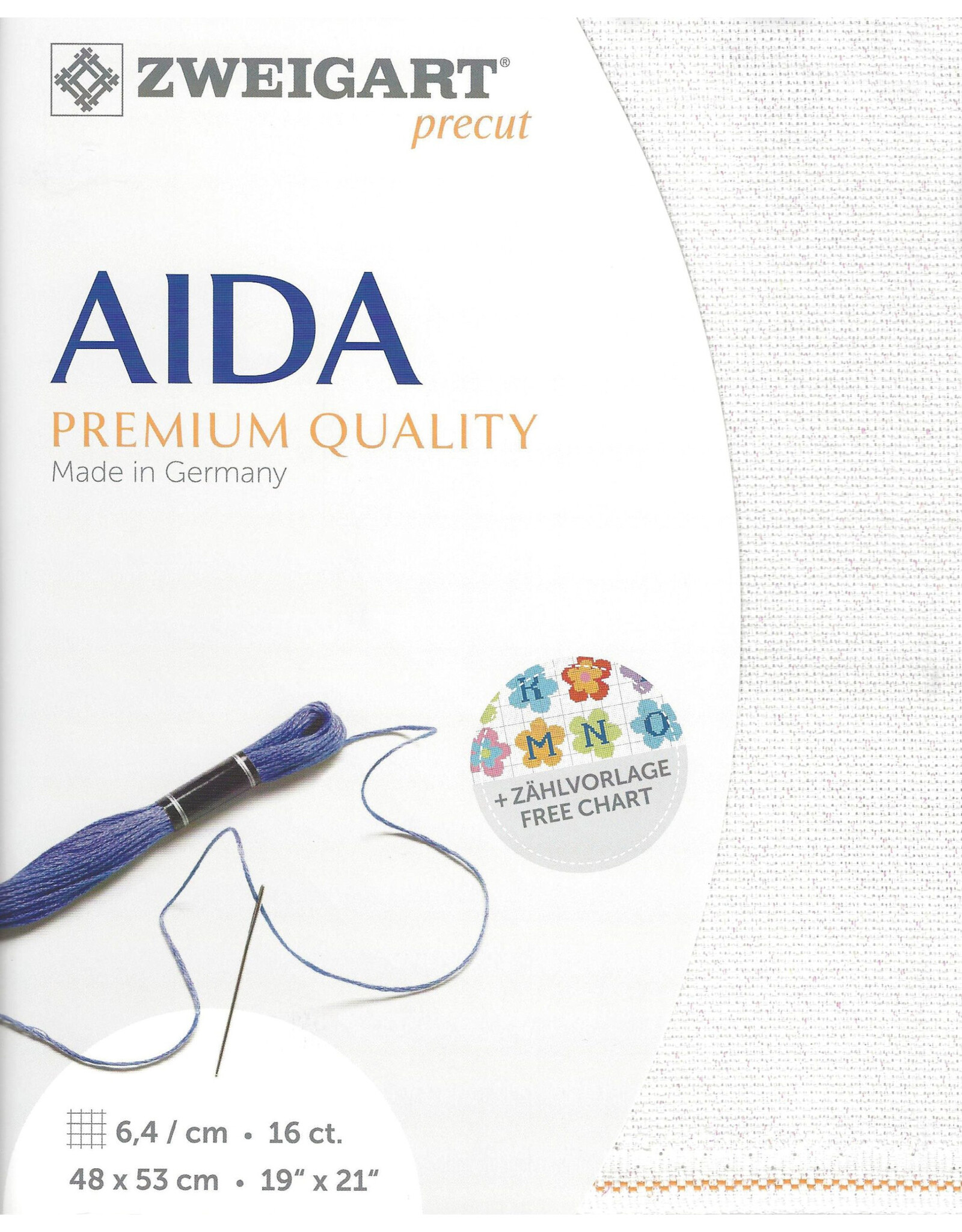 Zweigart Aida - 16 Count - Wit Opalescent - 11