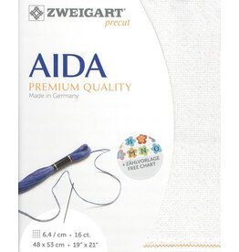 Zweigart Aida - 16 Count - Wit Opalescent - 11