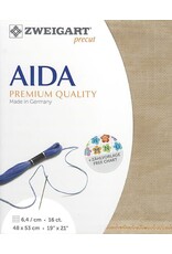 Zweigart Aida Vintage - 16 Count - Mocha - 3009