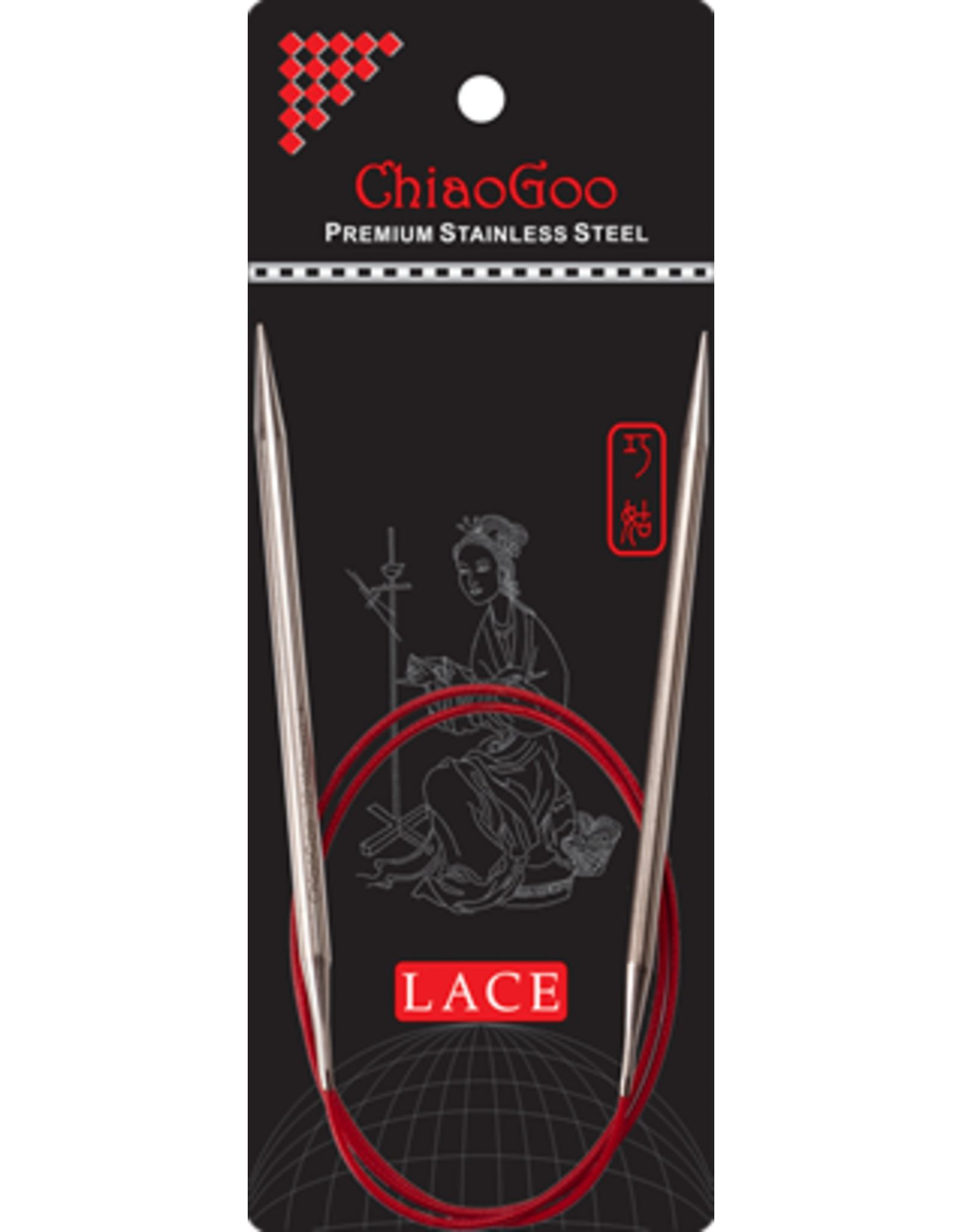 ChiaoGoo Chiaogoo - Rondbreinaald - Red Lace - 80 cm - 2.5