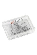 Restyle Restyle - Hooks and Eyes - nr 2 -silver - 12 pieces
