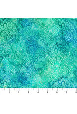 Northcott Coral Reef - Bubbles Turquoise coupon (± 30 x 110 cm)