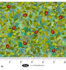Blank Quilting Enchanted Canopy - Ladybugs on Leaves