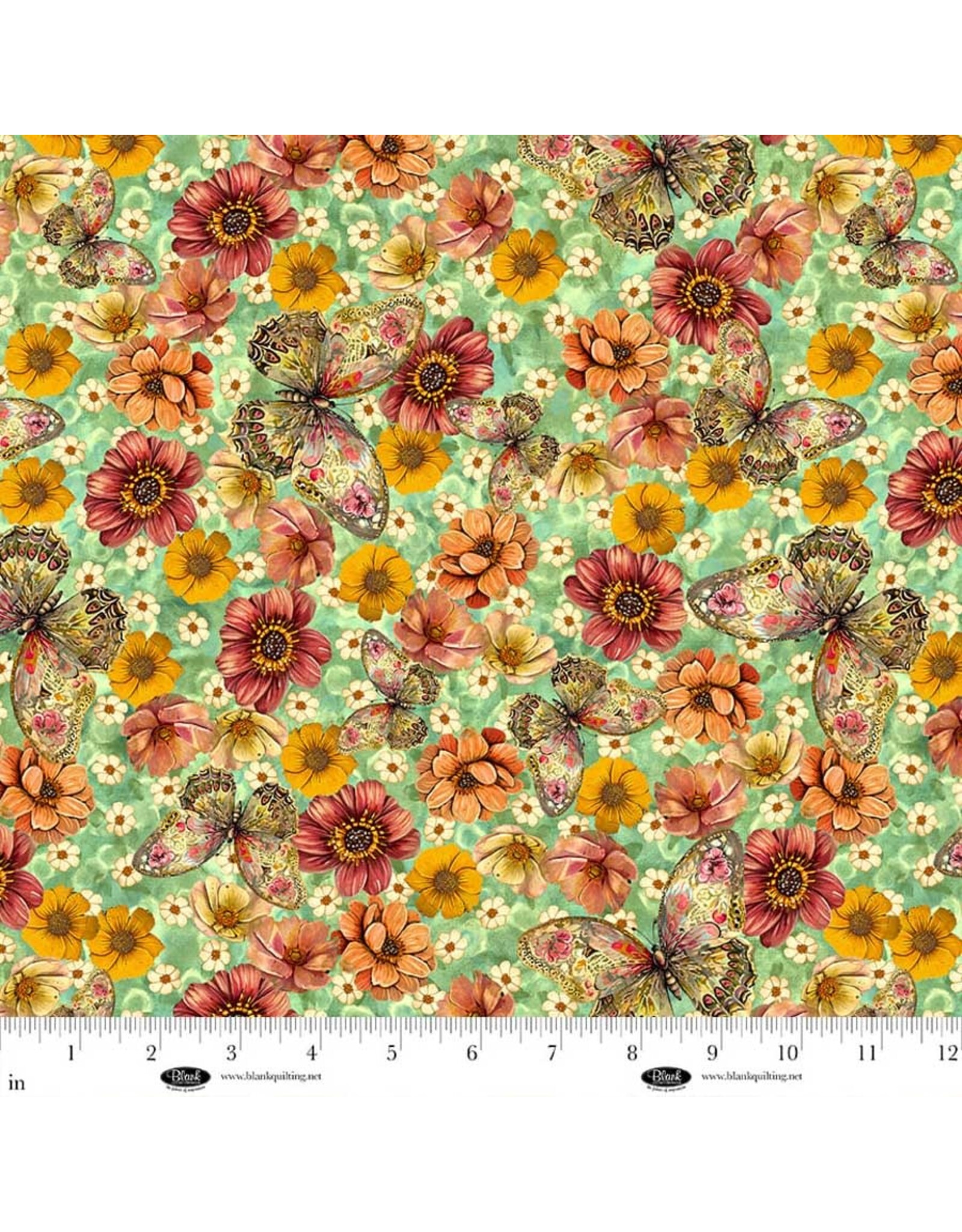 Blank Quilting JK Stewart - Enchanted Canopy - Butterflies with Flowers - B4611-62