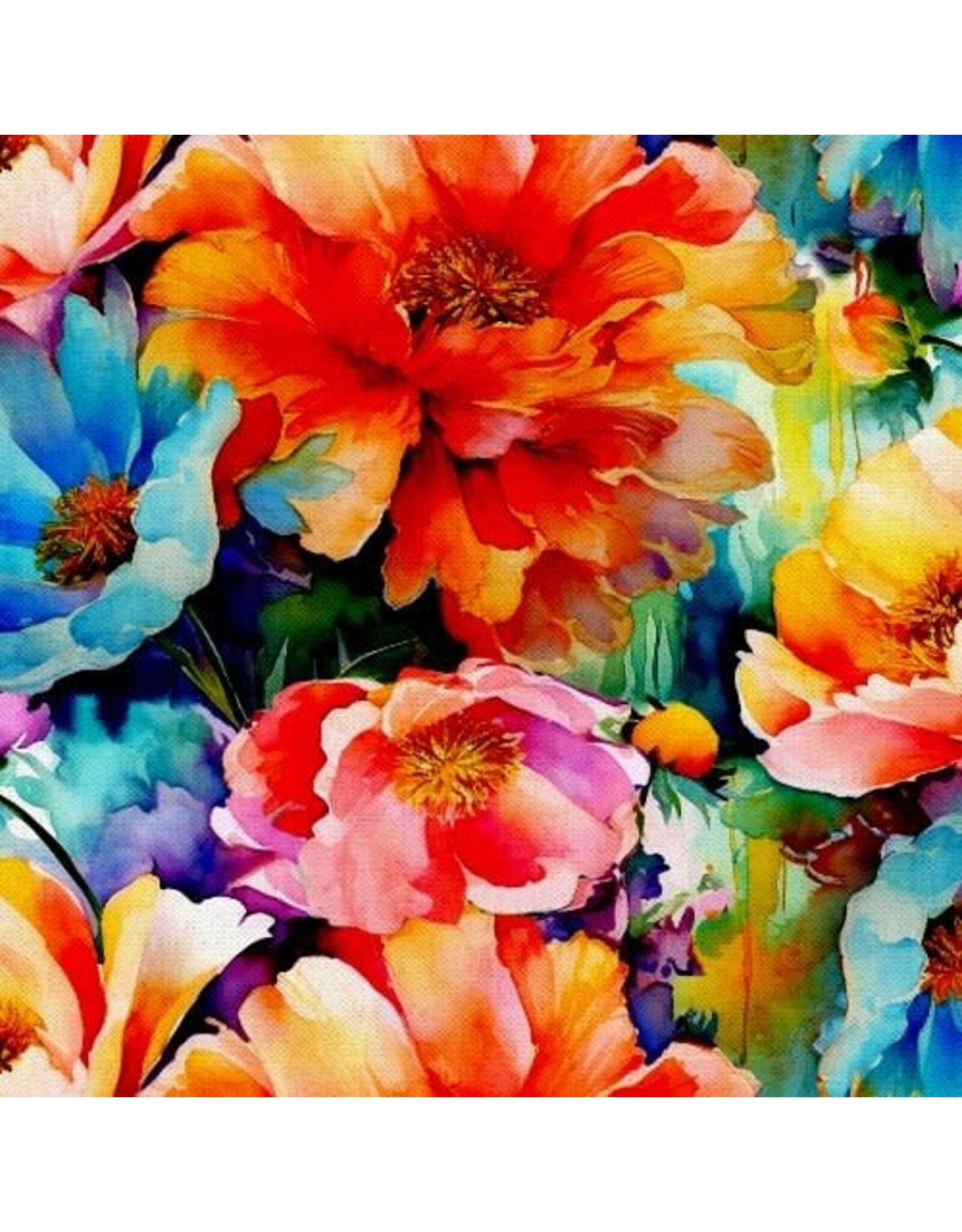 3 Wishes Fabric Spring into Beauty - Peony Pop Multi coupon (± 41 x 110 cm)