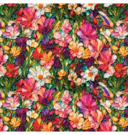 Camelot Gigi in the Garden - Stained Glass Flower Garden coupon (± 62 x 110 cm)