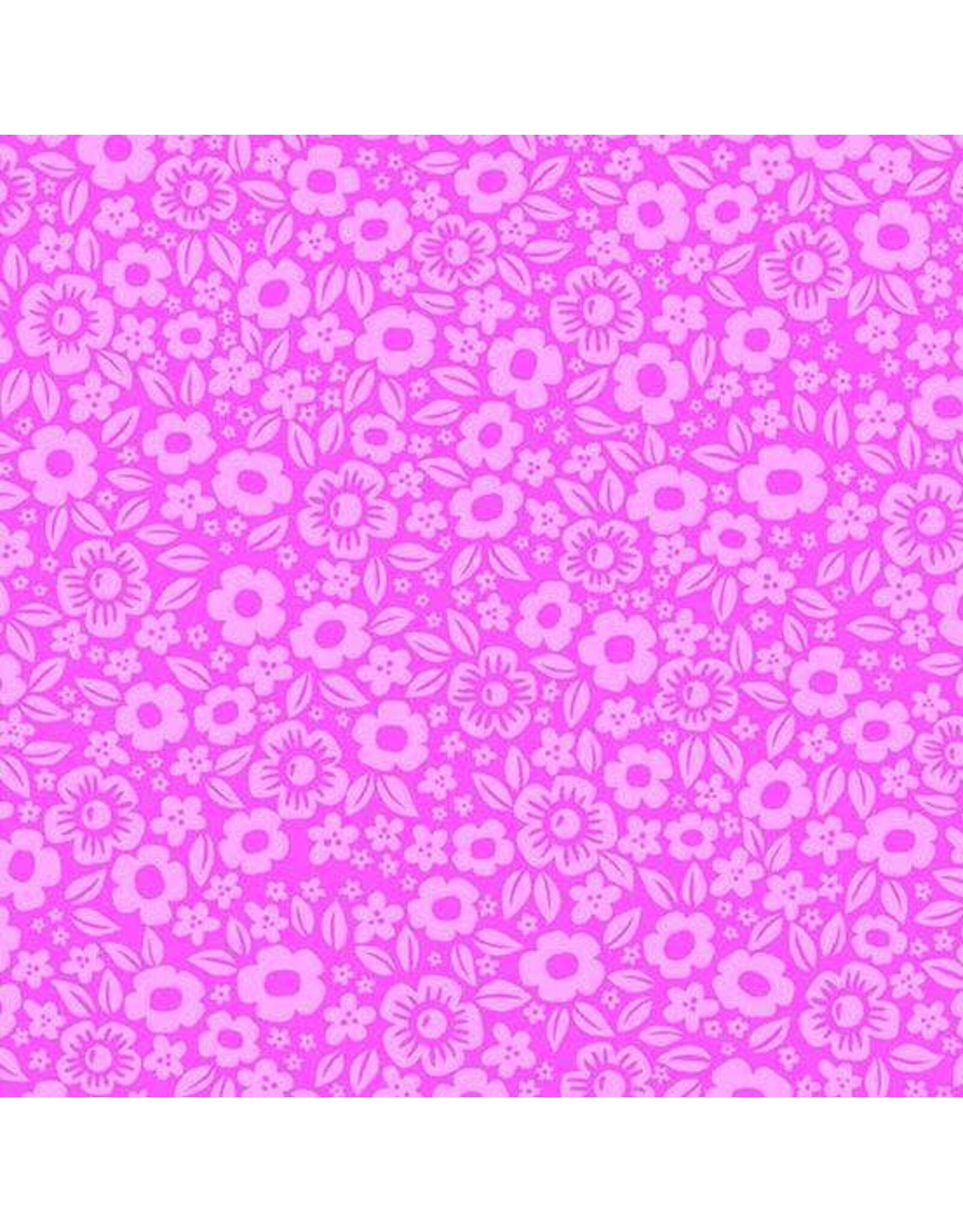 Andover KP Creates - Ghostly Garden - Floral Fright Pink - A-10197-E