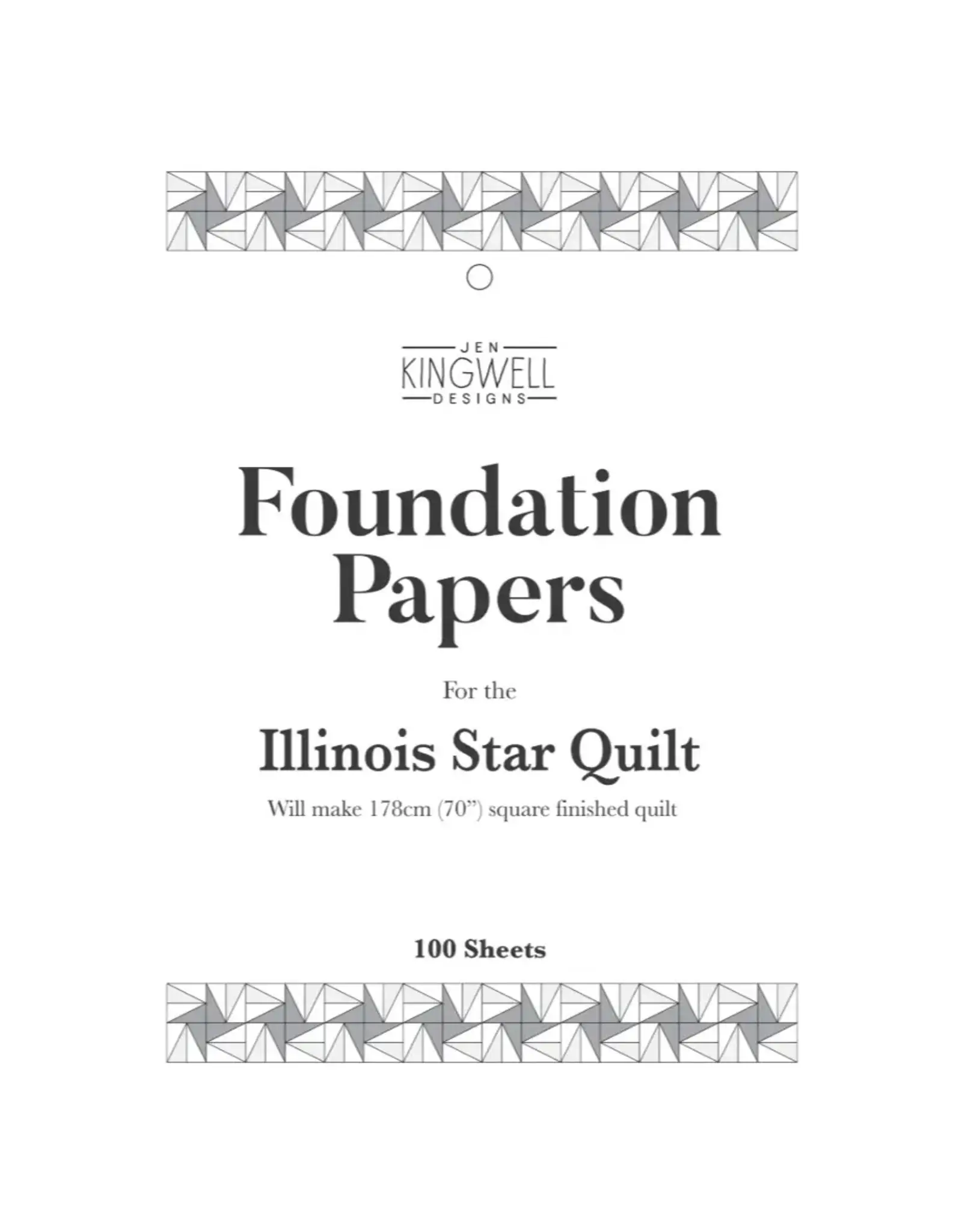 Jen Kingwell Designs Jen Kingwell Designs - Illinois Star - Foundation Papers