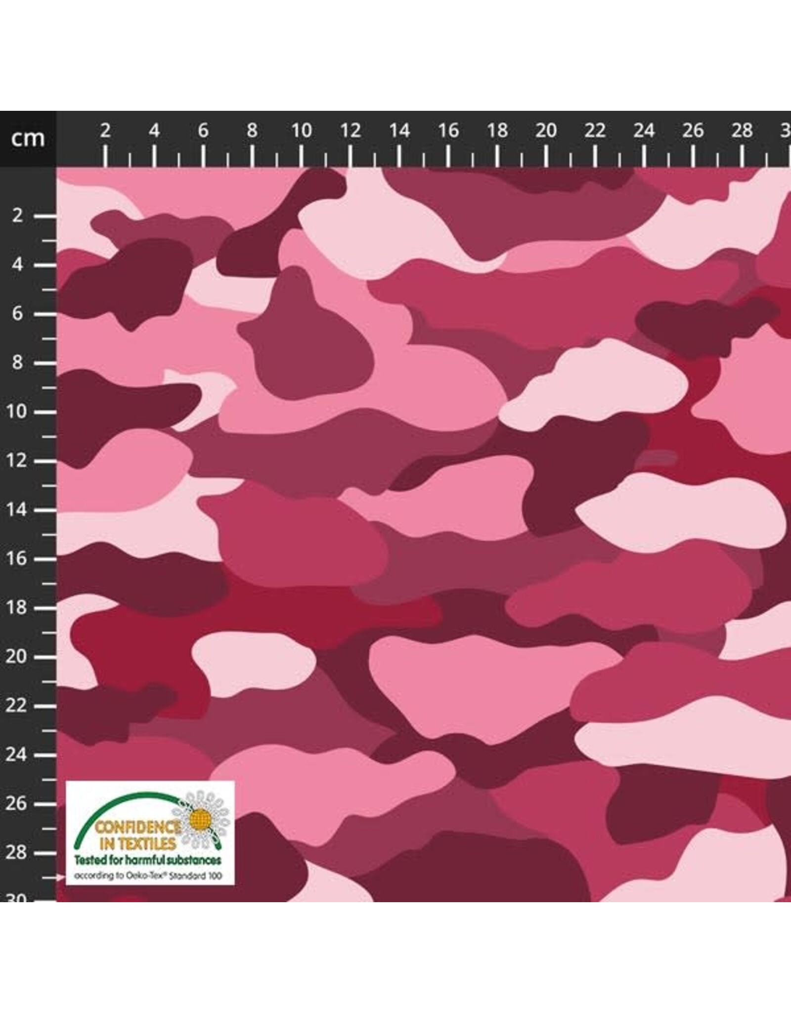 Stof Fabrics Camo - Pink