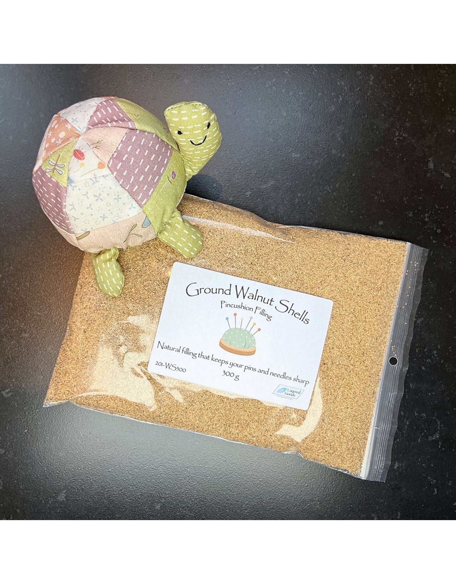 Layered Notions Ground Walnut Shells  - Pincushion Filling - 300 grams