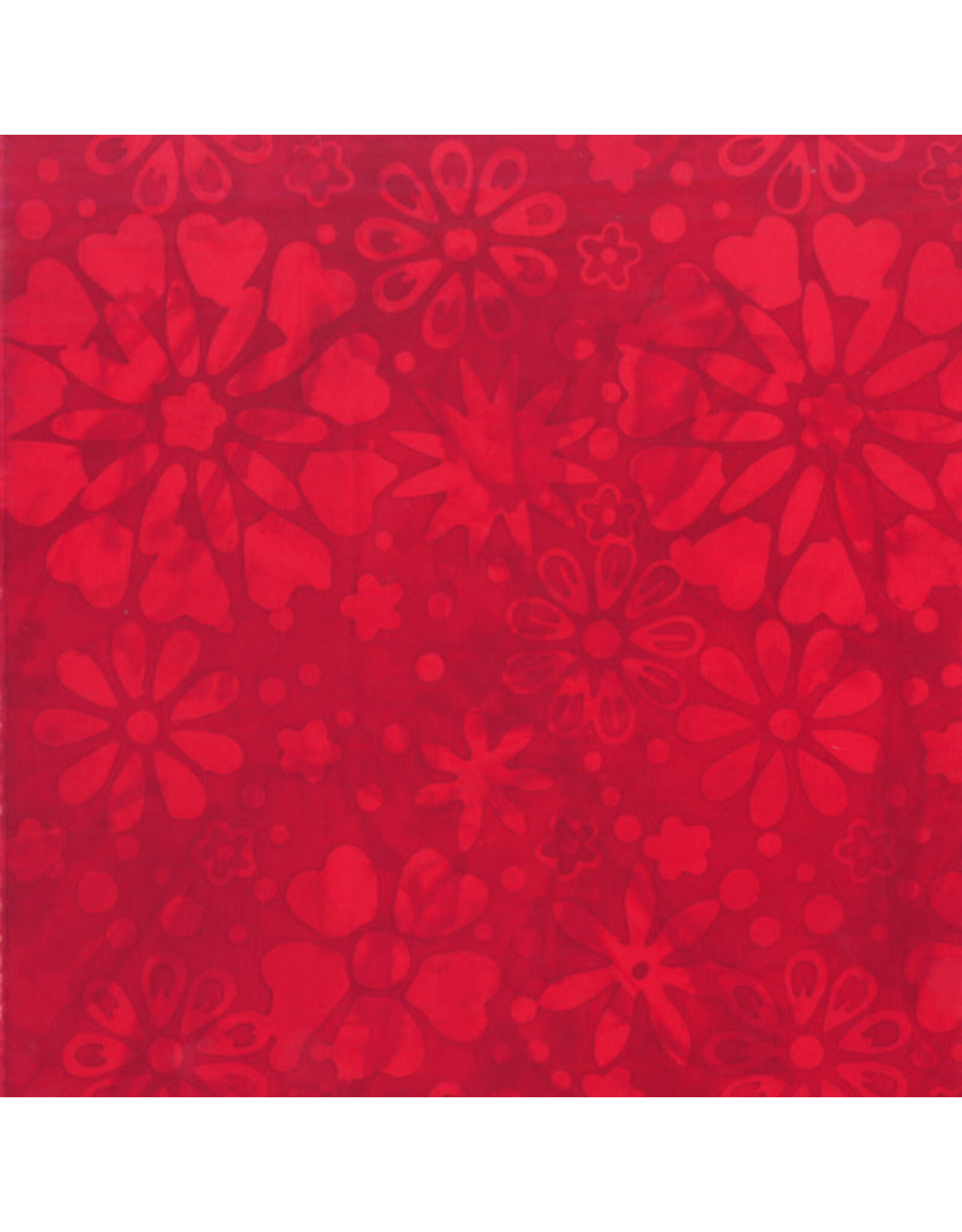 Anthology Fabrics Jacqueline de Jonge - Be Colourful Batik - Bloom Red - 3043-QX