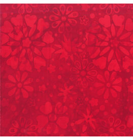 Anthology Fabrics Be Colourful Batik - Bloom Red