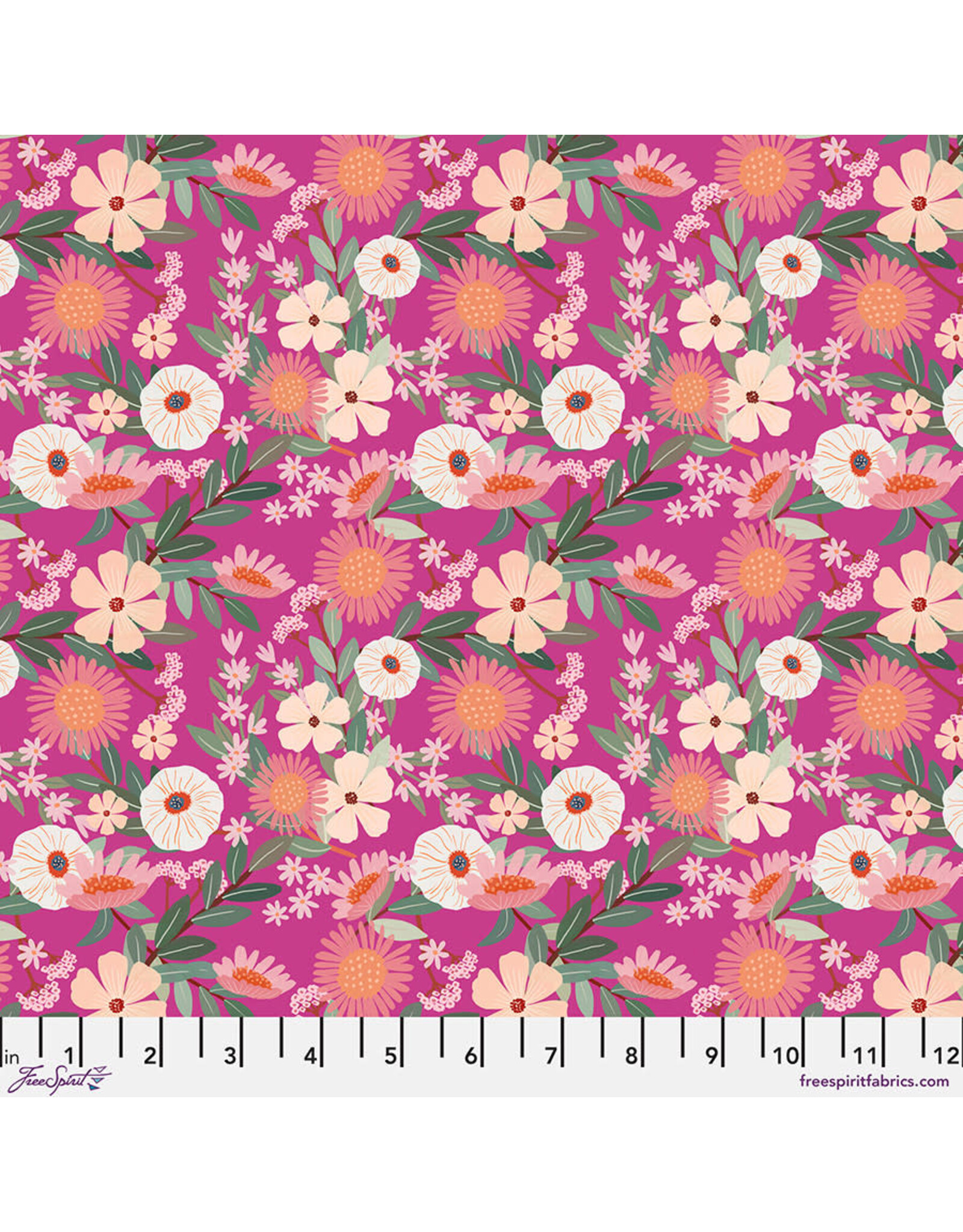 FreeSpirit Floral Fiesta - Petal Paradise - Magenta