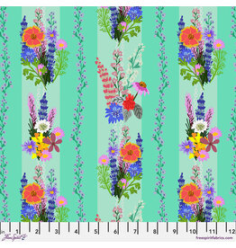 FreeSpirit Floral Fiesta - Floral Fusion - Aqua
