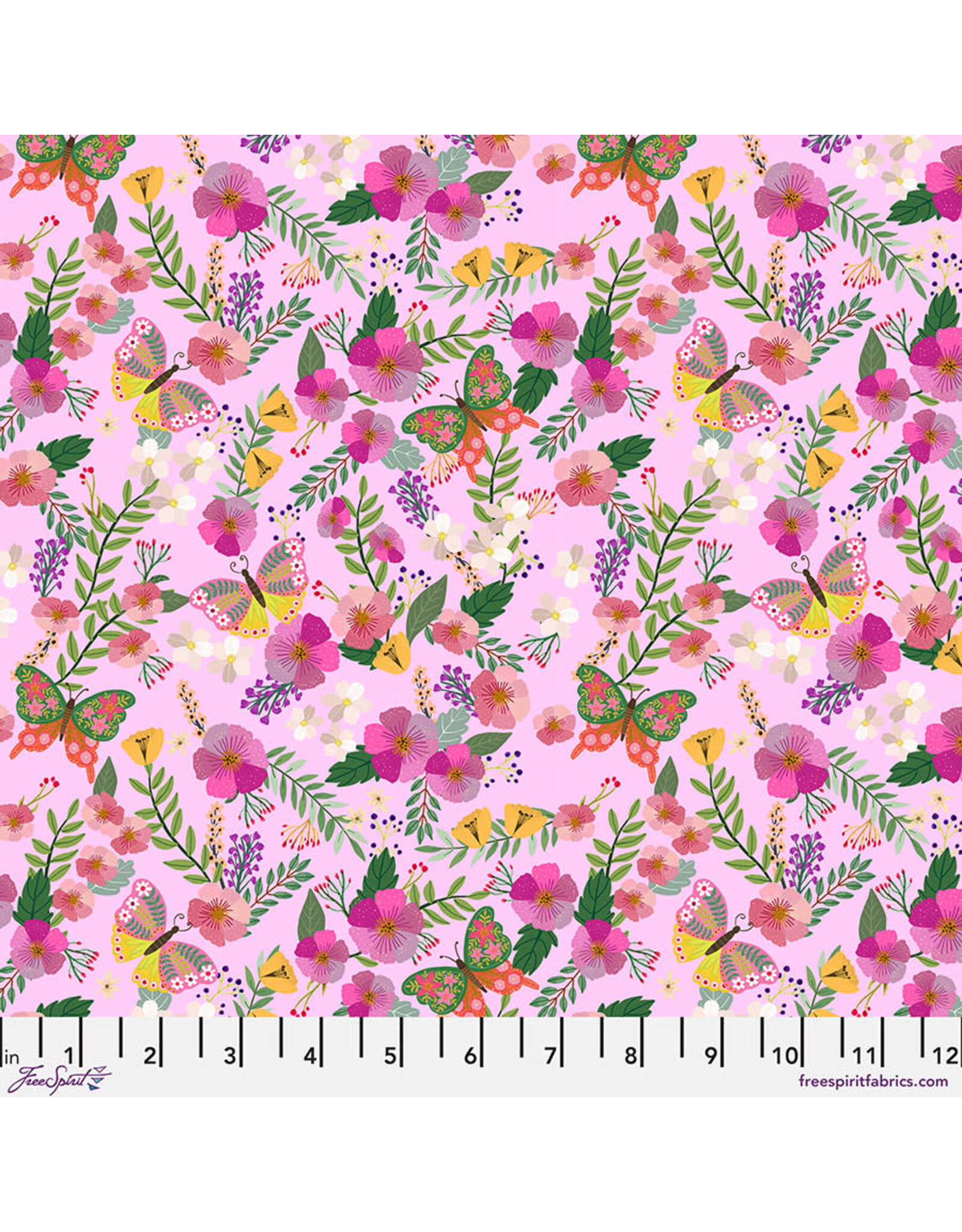 FreeSpirit Floral Fiesta - Radiant Blossoms - Pink