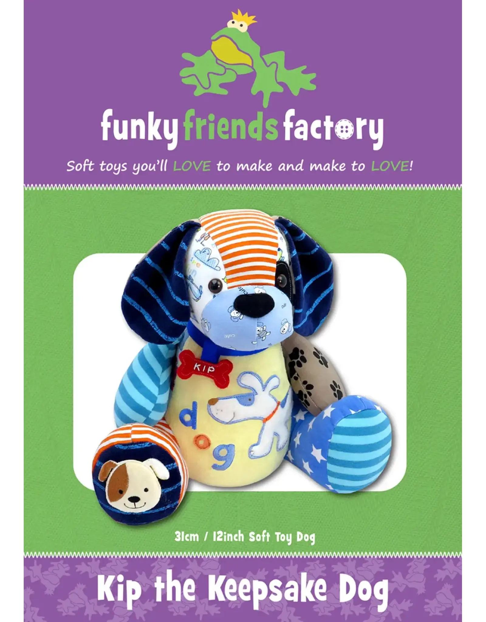 Diversen Funky Friends Factory - Kip the Keepsake Dog - pattern