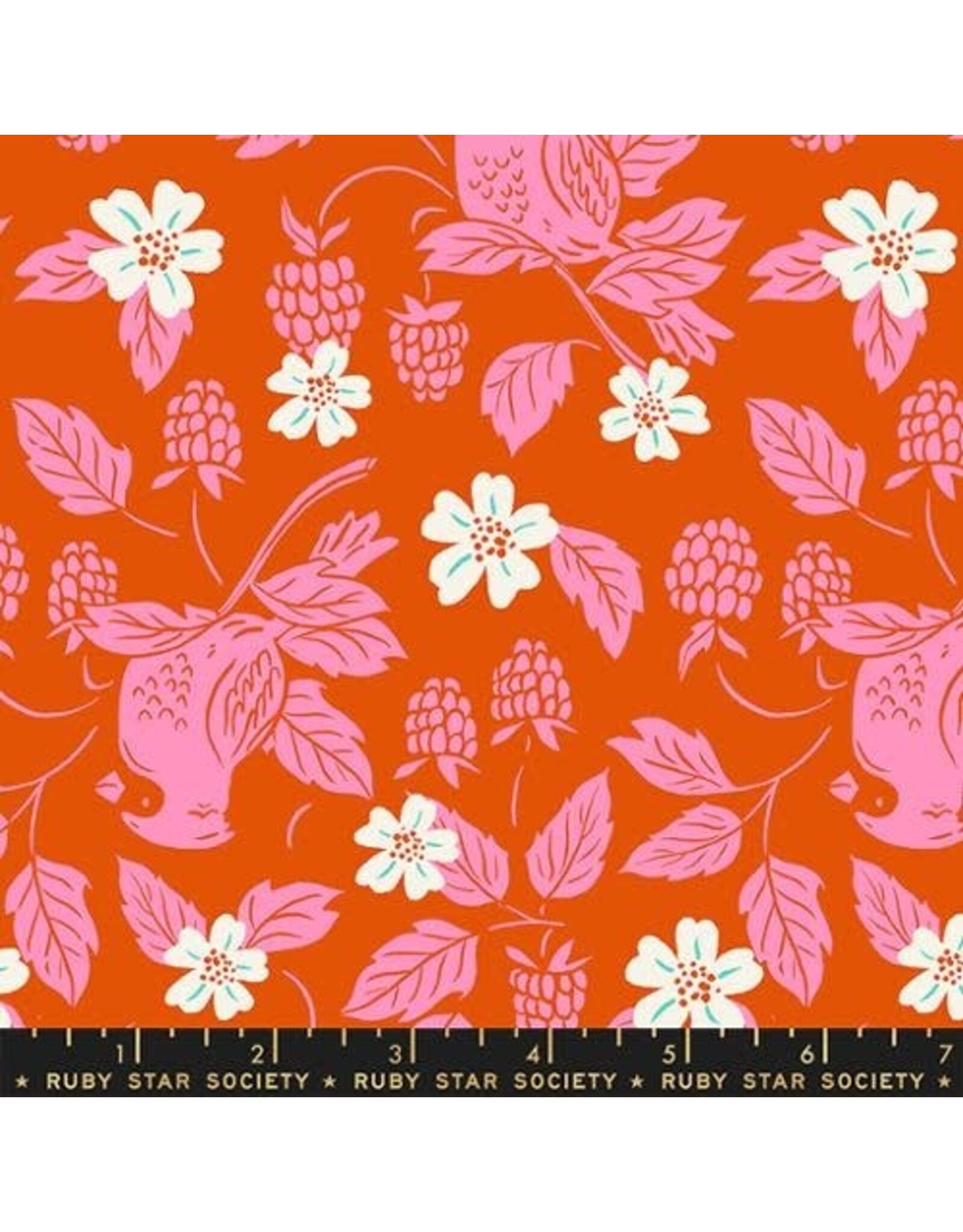 Ruby Star Society Backyard - Cardinal Fire coupon (± 62 x 110 cm)