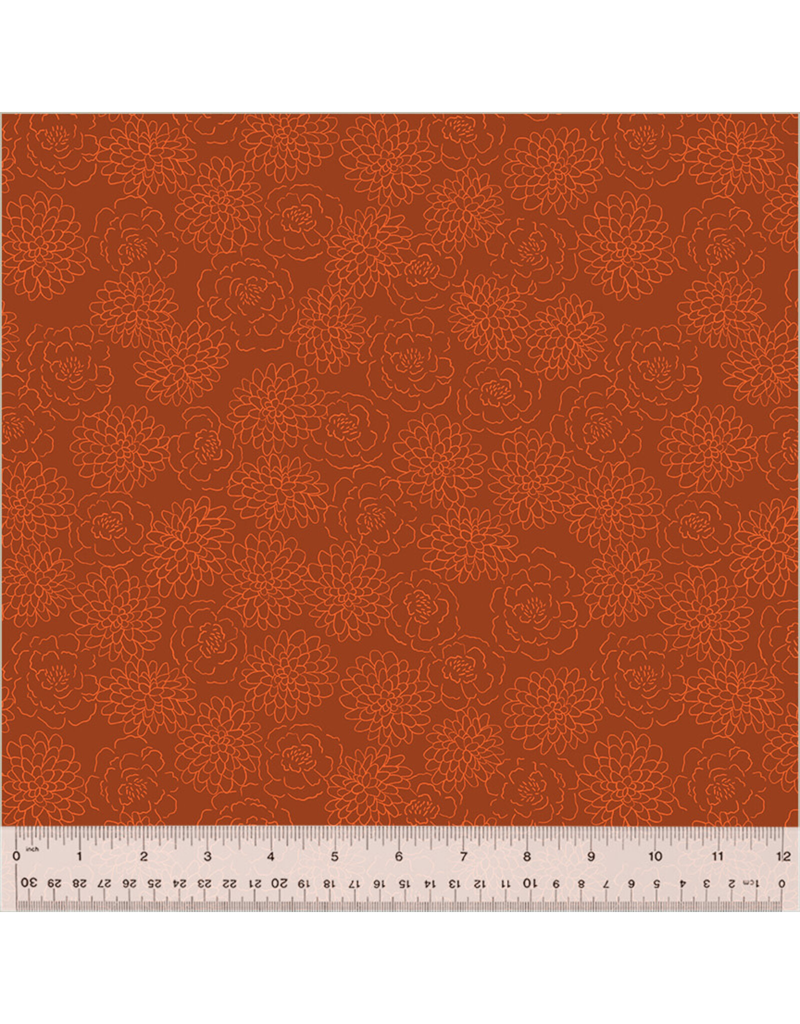 Windham Harvest Gathering - Floral Imprint Pumpkin Spice coupon (± 40 x 110 cm)