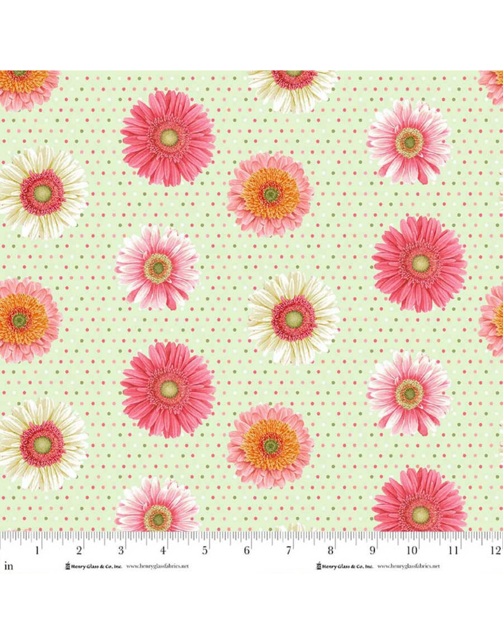 Henry Glass Bloomscape - Set Flowers Green