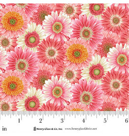 Henry Glass Bloomscape - Packed Flowers Pink