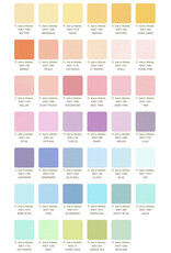 Robert Kaufman 2-1/2in Strips Roll Up - Kona Solids New Pastel Palette - RU-230-41