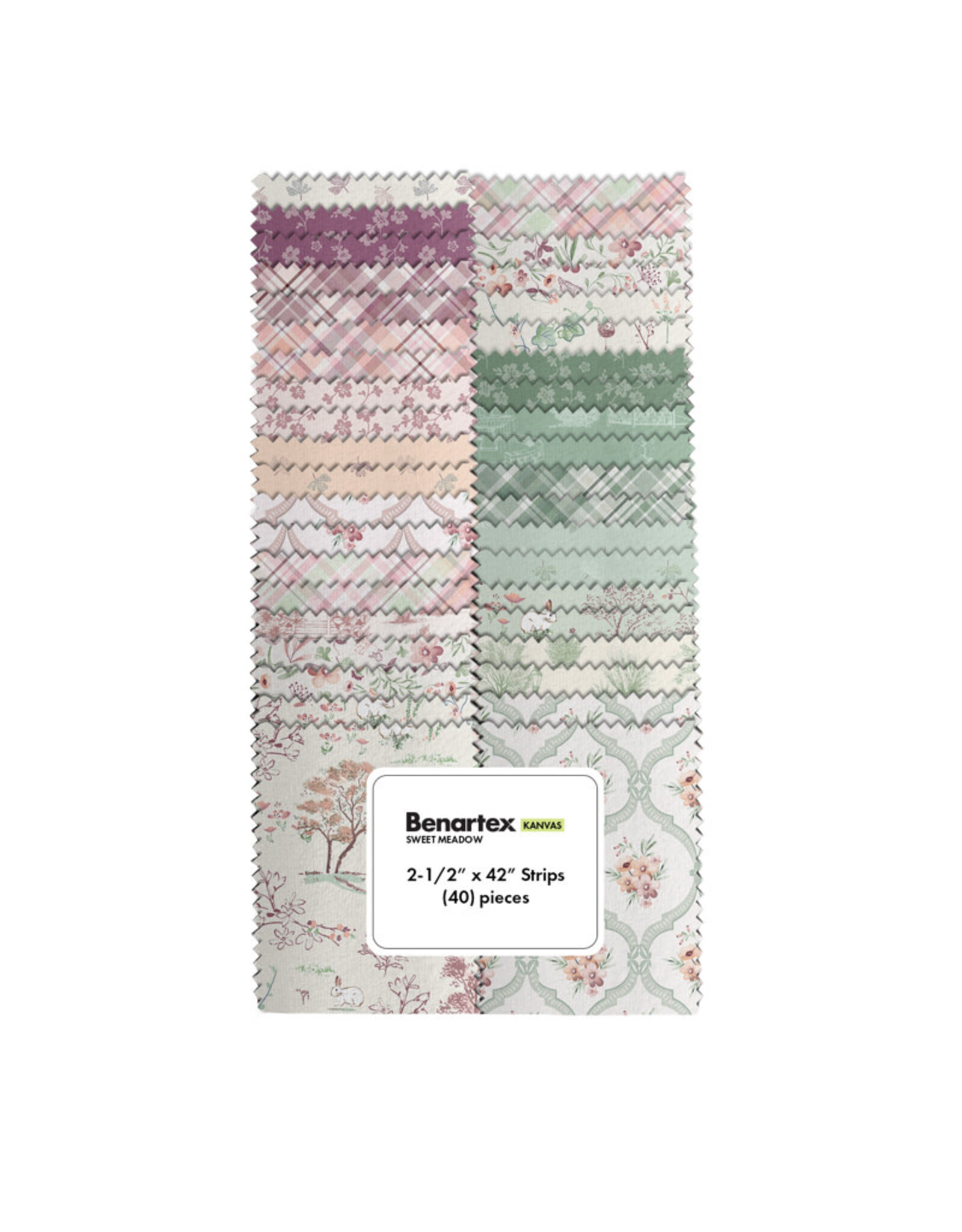 Benartex Benartex - Sweet Meadow - 2,5 inch Strip-pie