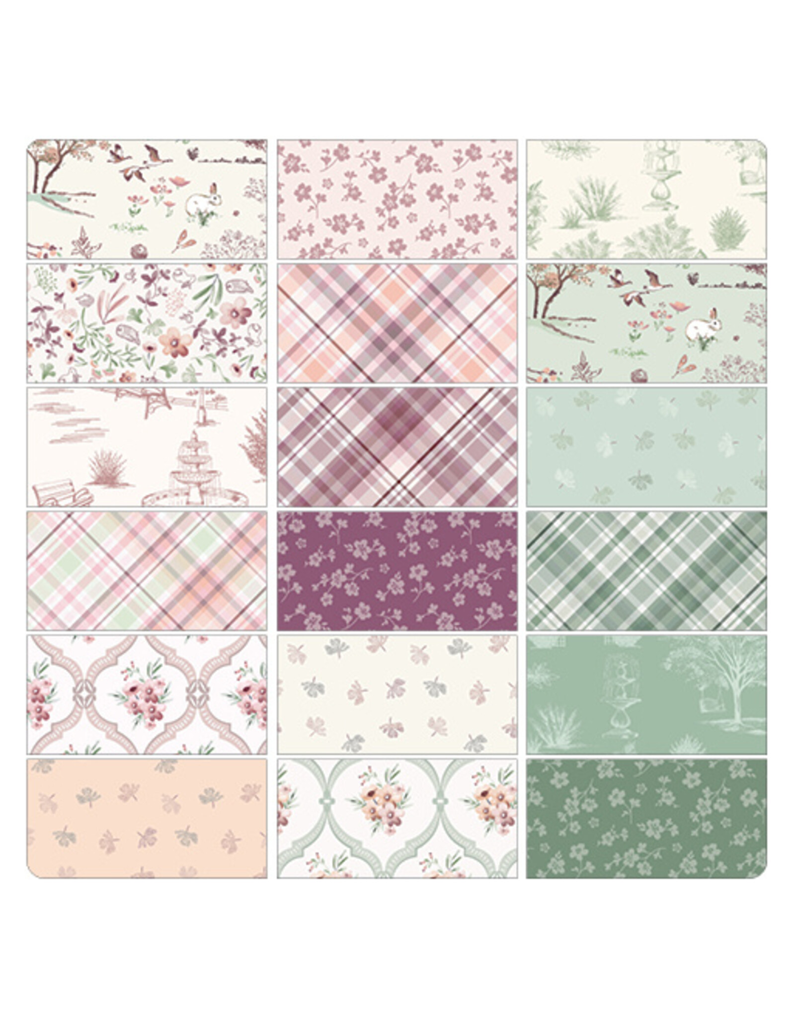 Benartex Benartex - Sweet Meadow - 2,5 inch Strip-pie