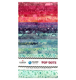 Lumin Fabrics Island Batiks - Pop Dots - Strip Pack 2,5 inch
