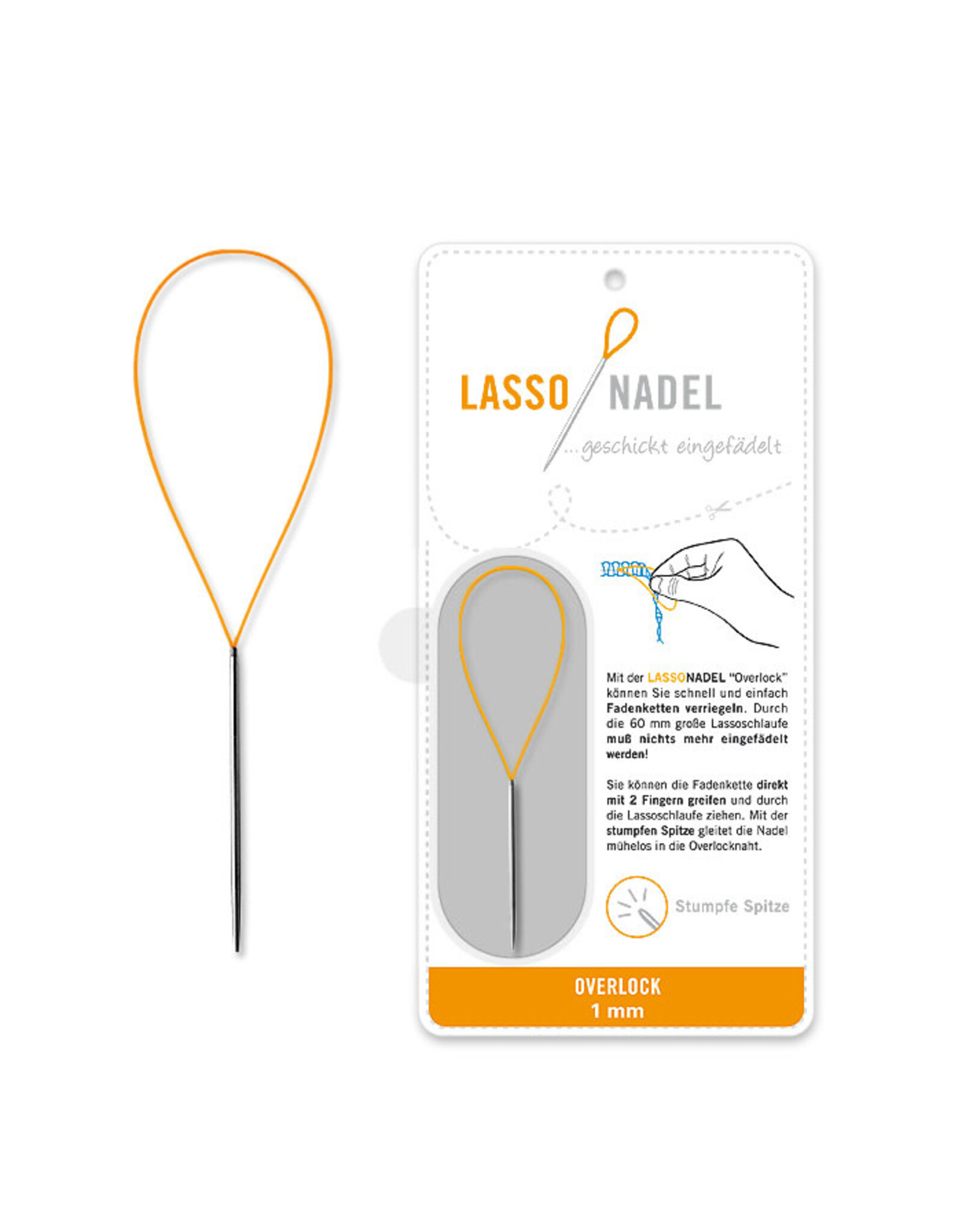 Lasso Nadel Lasso Needle - Overlock - 1 mm - met stompe punt
