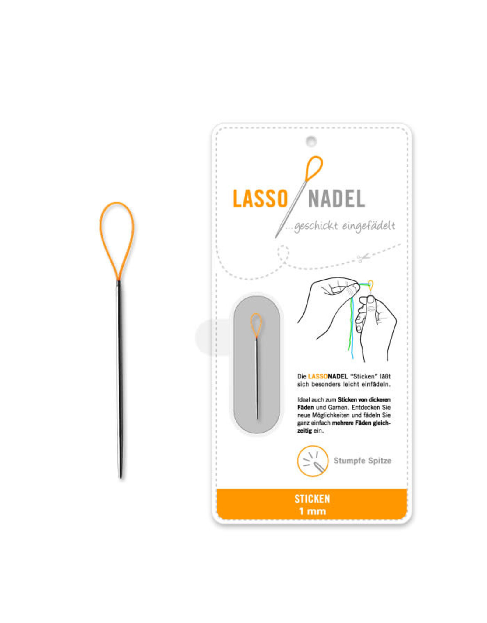 Lasso Nadel Lasso Needle - Embroidery - 1 mm - met stompe punt