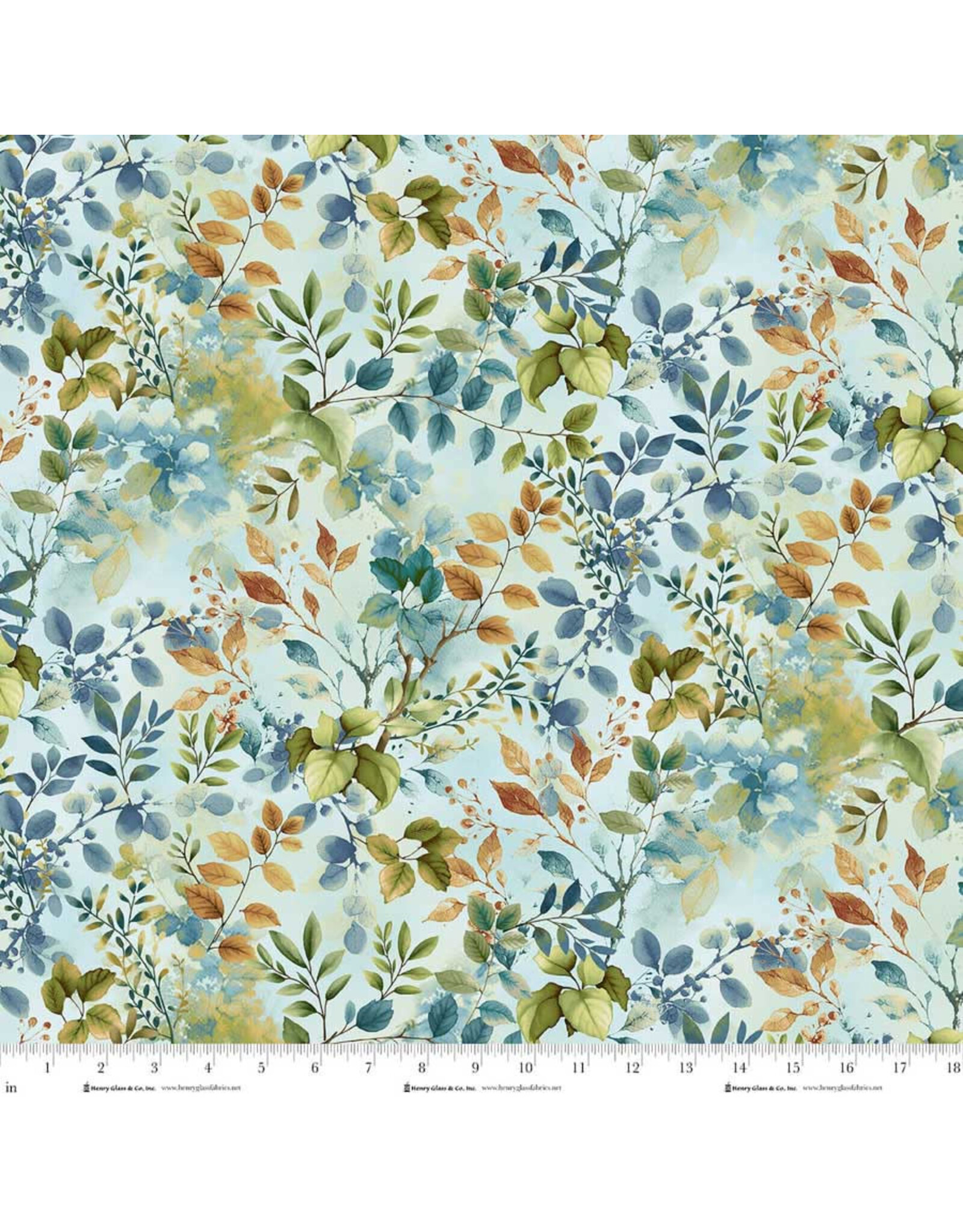 Henry Glass Henry Glass - Awakenings - Foliage Blue - 3527-17