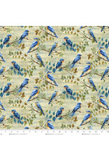 Henry Glass Henry Glass - Awakenings - Bird Song Pale Blue - 3528-17