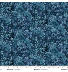 Henry Glass Awakenings - Silhouettes Texture Blue