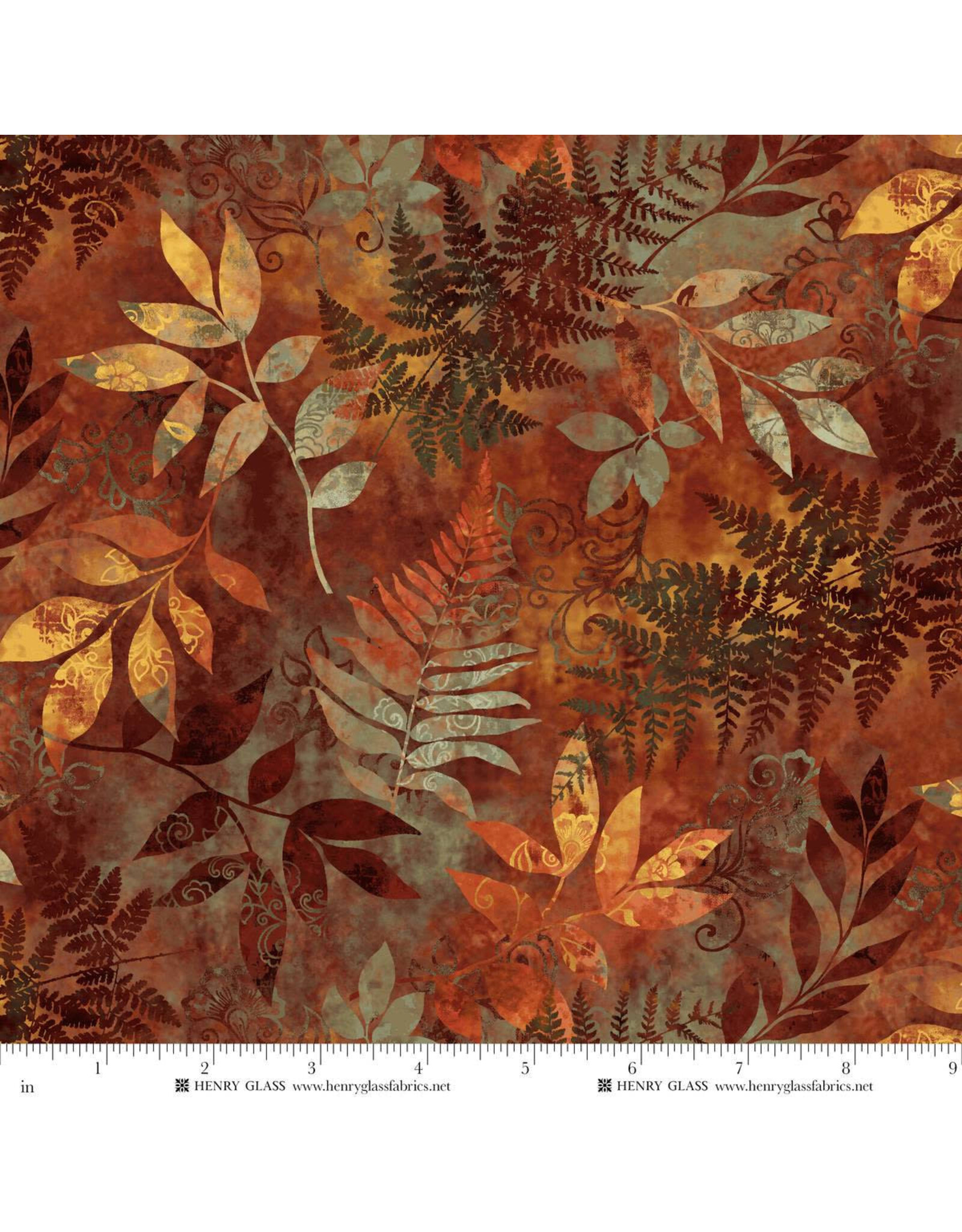 Henry Glass Henry Glass - Oak & Berries - Mixed Media Leaves Autumn - 3648-83