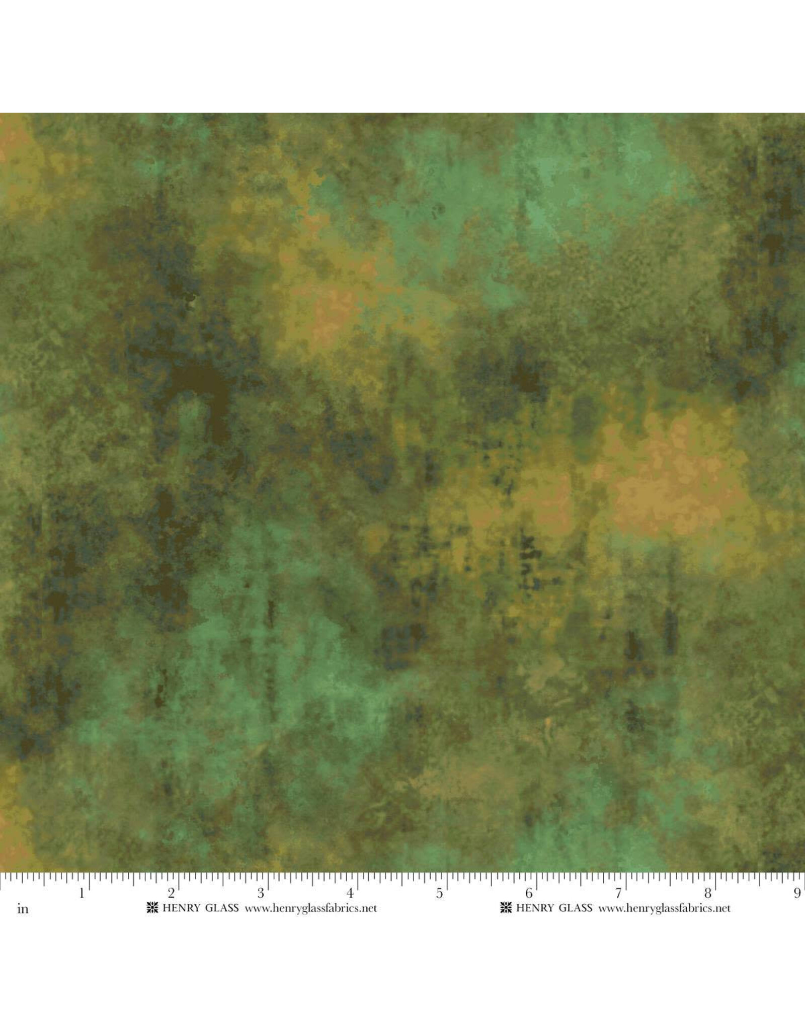 Henry Glass Henry Glass - Oak & Berries - Grungy Texture Green - 3649-66