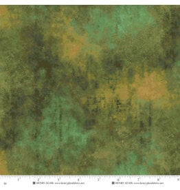 Henry Glass Oak & Berries - Grungy Texture Green