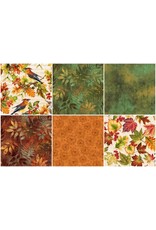 Henry Glass Henry Glass - Jan Mott - Oak & Berries - Fat Quarter Pakket