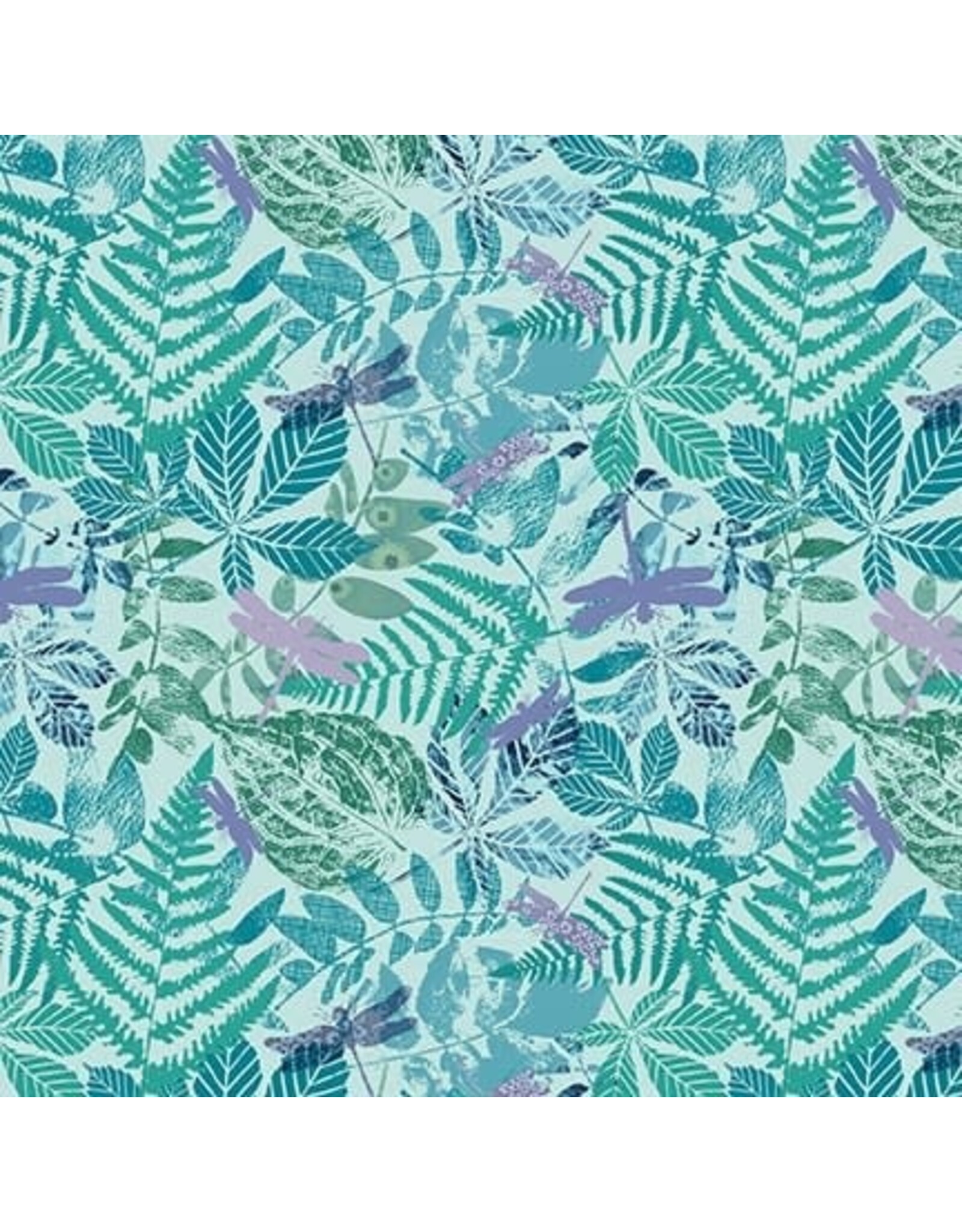 Blank Quilting Gypsy Flutter - Dragonfly Ferns Mint coupon (± 69 x 110 cm)