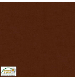 Stof Fabrics Melange - Dark Brown coupon (± 52 x 110 cm)
