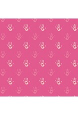 Art Gallery Fabrics Playroom - Fingerpaint Pink coupon (± 56 x 110 cm)