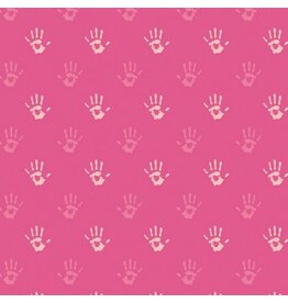 Art Gallery Fabrics Playroom - Fingerpaint Pink coupon (± 56 x 110 cm)