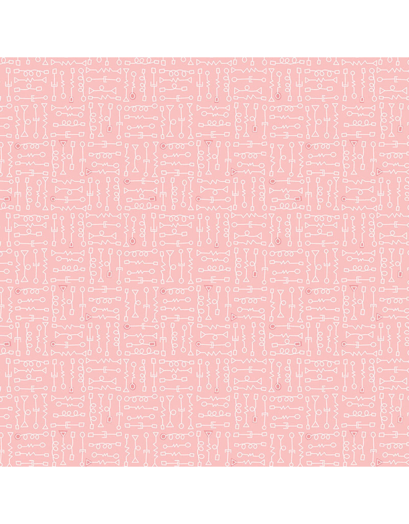 Benartex Contempo Studio Robo Boogie - Parts - Light Pink coupon (± 58 x 110 cm)