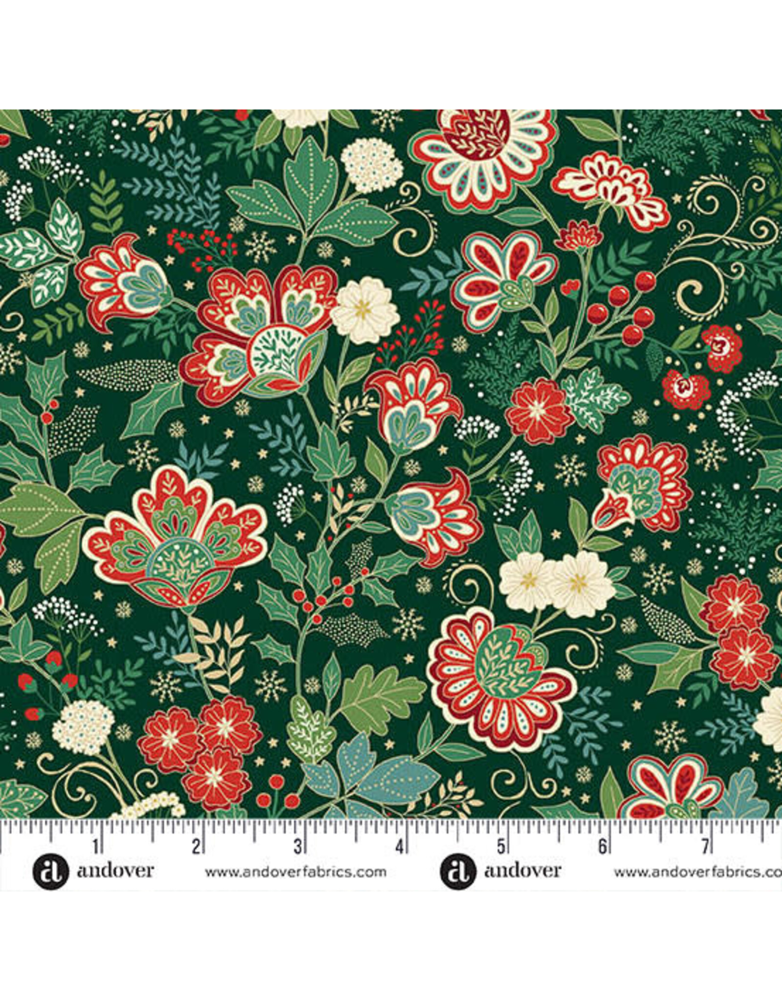 Makower UK Adorn - Bloom Green