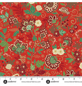Makower UK Adorn - Bloom Red