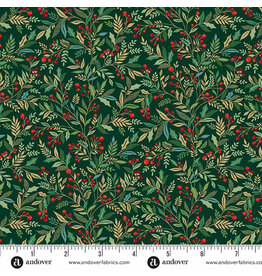 Makower UK Adorn - Holly Green