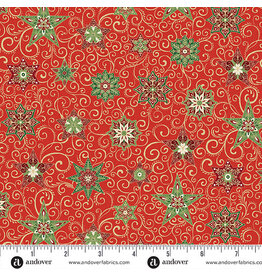Makower UK Adorn - Star Red