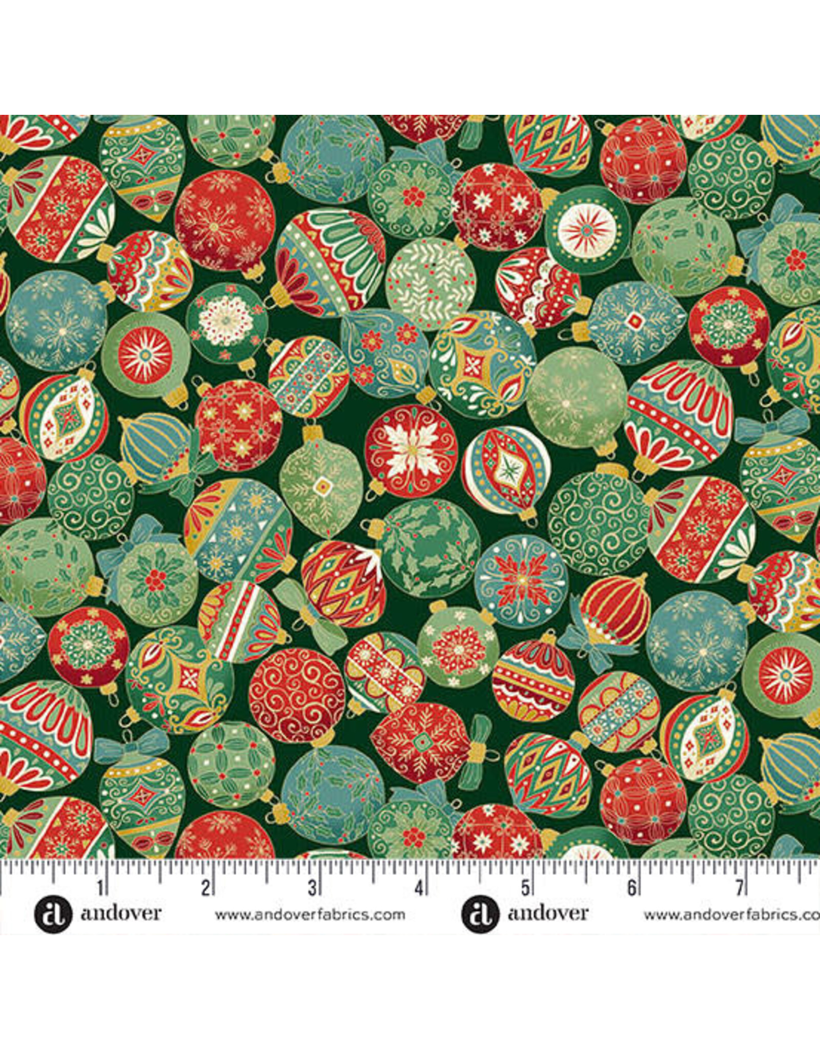 Makower UK Adorn - Ornament Green